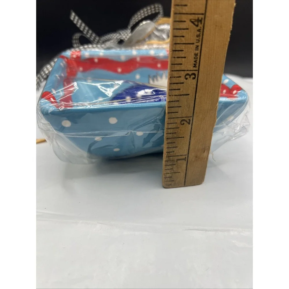 New Southern Expresion Snowman Dip Bowl & Spreader Christmas Decor Serving